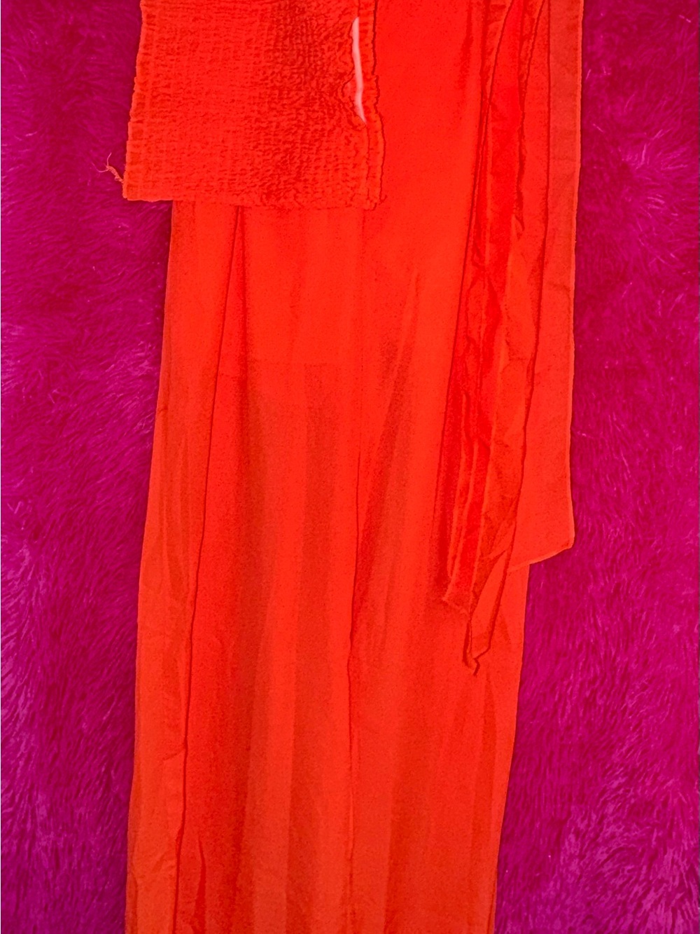 Vibrant Orange Pant Set